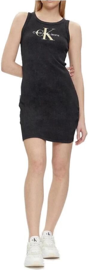 Calvin Klein Jeans Korte Jurk Lente Zomer Collectie Black Dames - Foto 5