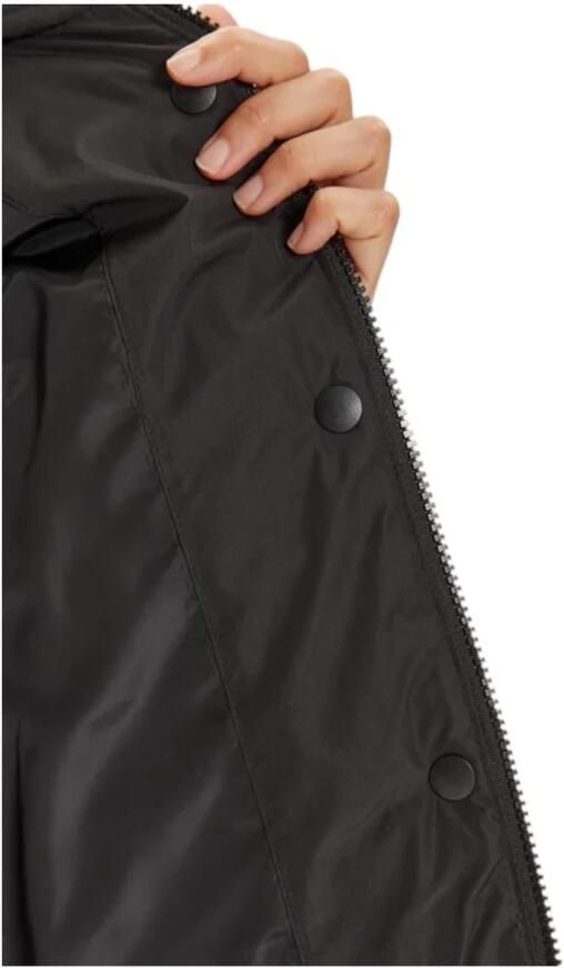 Calvin Klein Jeans Zwarte Turtleneck Zip-Up Jas met Zakken Black Dames - Foto 4