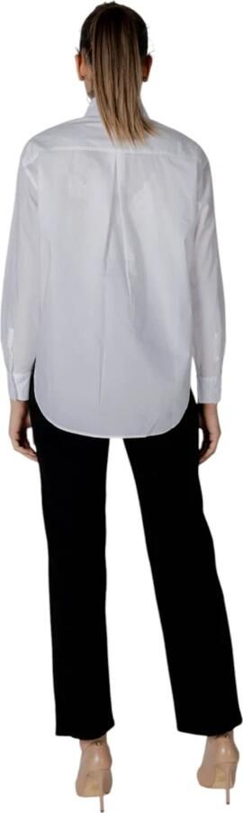 Calvin Klein Jeans Lange katoenen damesoverhemden collectie White Dames - Foto 9