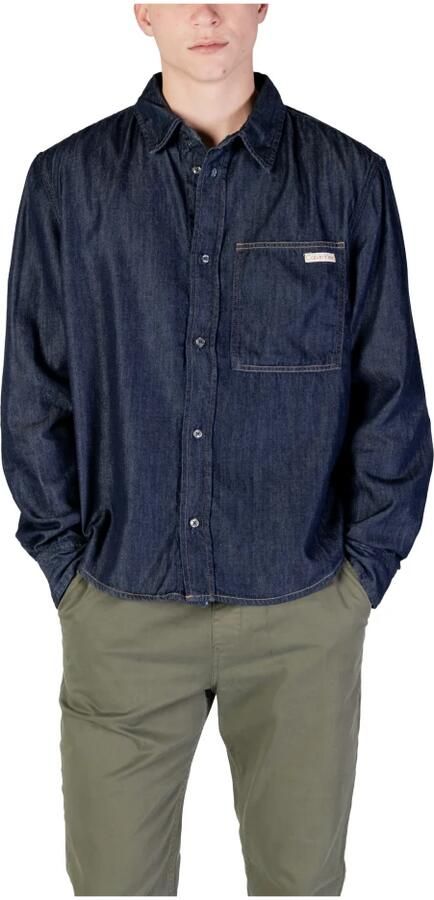 Calvin Klein Jeans Lange mouwen shirt lente zomer collectie Blue Heren