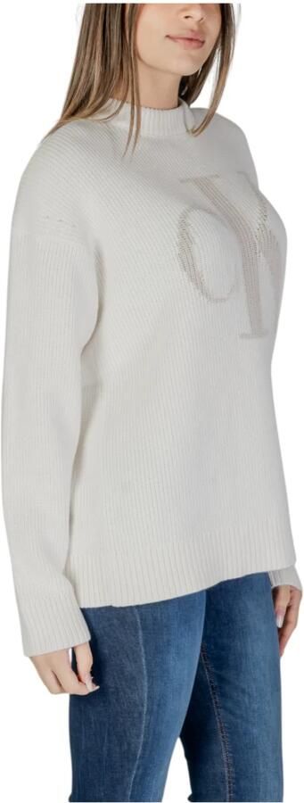 Calvin Klein Jeans Beige Katoenen Sweatshirt Ronde Hals Lente Zomer Beige Dames - Foto 7