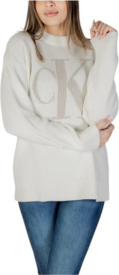 Calvin Klein Jeans Beige Katoenen Sweatshirt Ronde Hals Lente Zomer Beige Dames - Foto 6