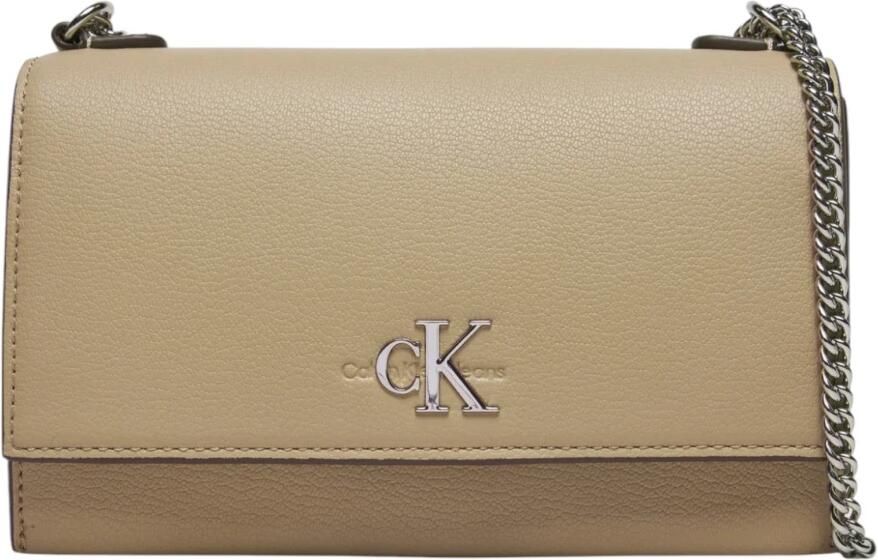 Calvin Klein Jeans Beige Handtas van gerecycled polyester Lente Zomer Collectie Beige Dames - Foto 4