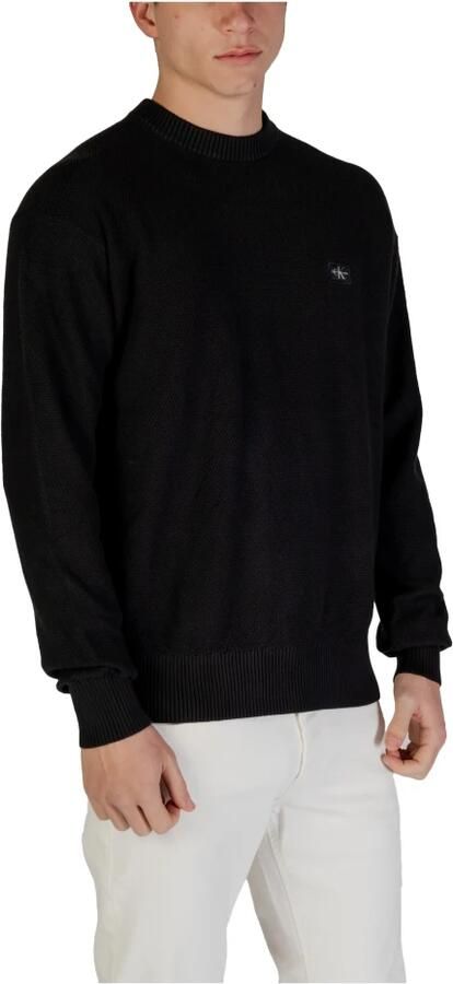 Calvin Klein Trui met ronde hals CASUAL TEXTURE SWEATER Logoborduring ronde hals - Foto 3