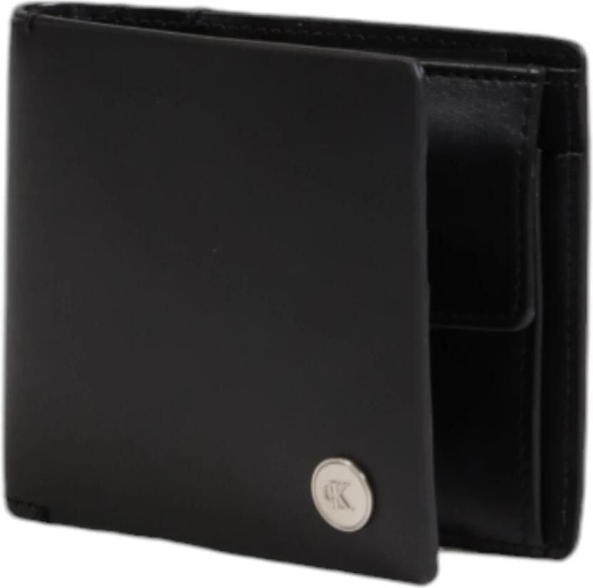 Calvin Klein Jeans Leren Herenportemonnee Herfst Winter Collectie Black Heren
