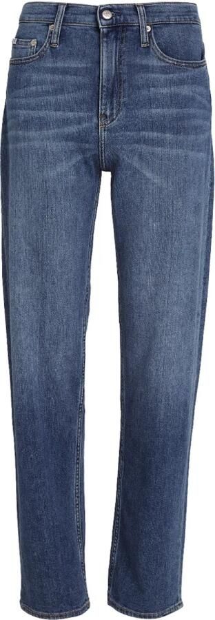Calvin Klein Jeans Blauwe Effen Rits Jeans Vrouwen Herfst Winter Blue Dames - Foto 9