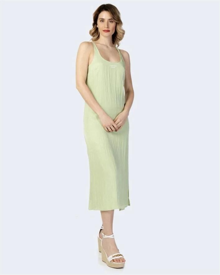 Calvin Klein Jeans Groene Slip-on Jurk met Bandjes Green Dames - Foto 2