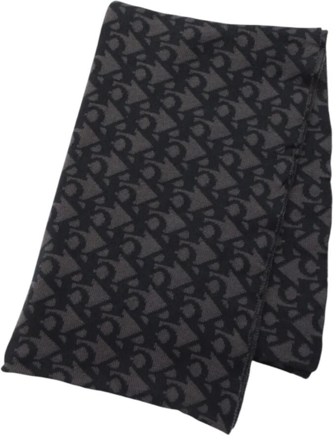 Calvin Klein Jeans Machine Wasbare Bedrukte Polyester Sjaal Black Heren - Foto 3