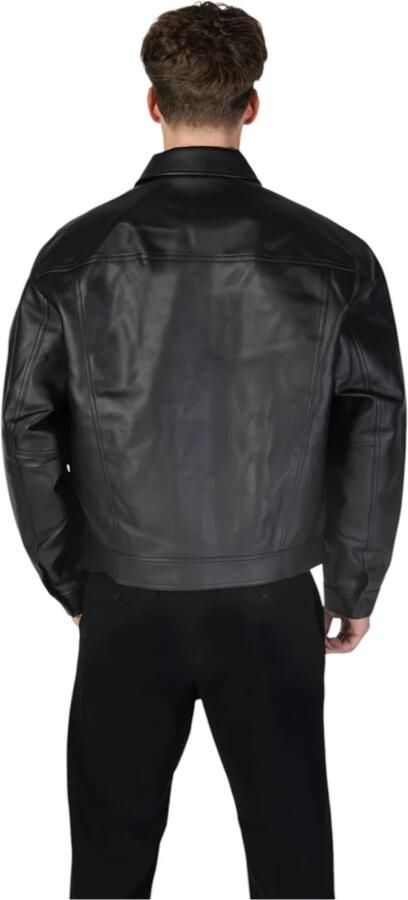 Calvin Klein Jeans Mannen Lente Zomer Jassen Collectie Black Heren