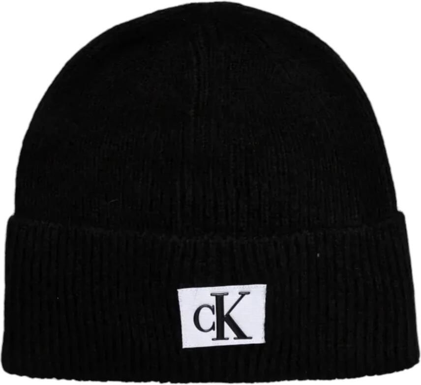 Calvin Klein Jeans Minimalistisch Logo Gebreide Muts Black Heren - Foto 2