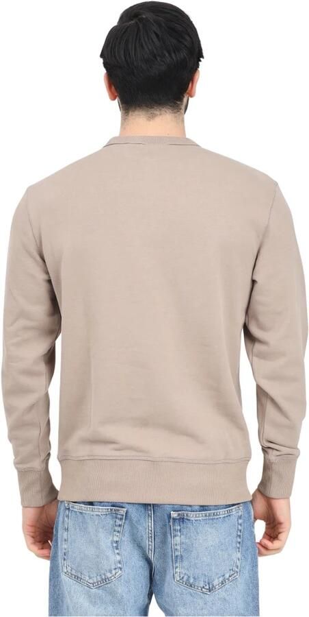 Calvin Klein Jeans Minimalistische Beige Crewneck Sweater Beige Heren - Foto 4