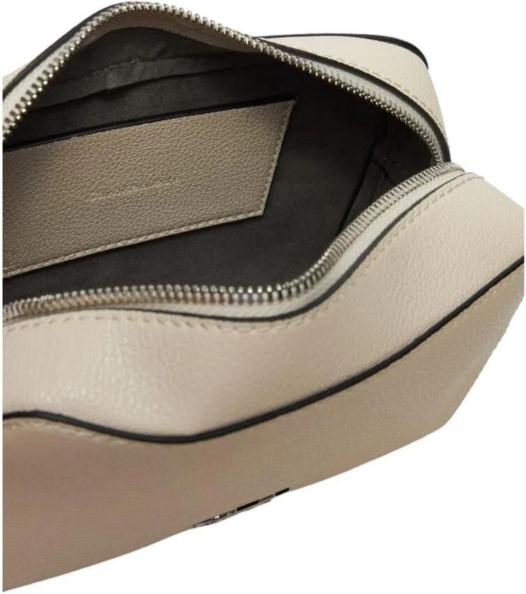 Calvin Klein Jeans Beige Schoudertas met rits van polyurethaan Beige Dames