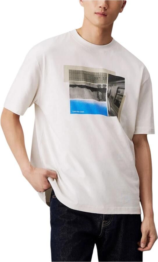 Calvin Klein Jeans Polo Shirt Lange Mouw CITY POSTER STREET T J30J326861