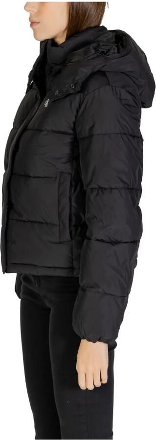 Calvin Klein Jeans Mono Logo Jas Vrouwen Herfst Winter Black Dames - Foto 5