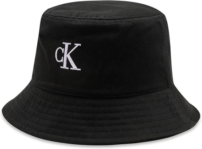 Calvin Klein Jeans Monogram Embro Bucket Hat Herfst Winter Collectie Black Dames - Foto 2