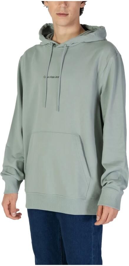 Calvin Klein Jeans Monogram Katoenen Trui Herfst Winter Collectie Green Heren - Foto 2