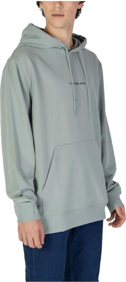 Calvin Klein Jeans Monogram Katoenen Trui Herfst Winter Collectie Green Heren - Foto 4