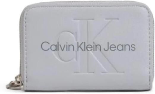 Calvin Klein Jeans Grijze Polyethyleen Portemonnee Vrouwen Herfst Winter Gray Dames - Foto 4