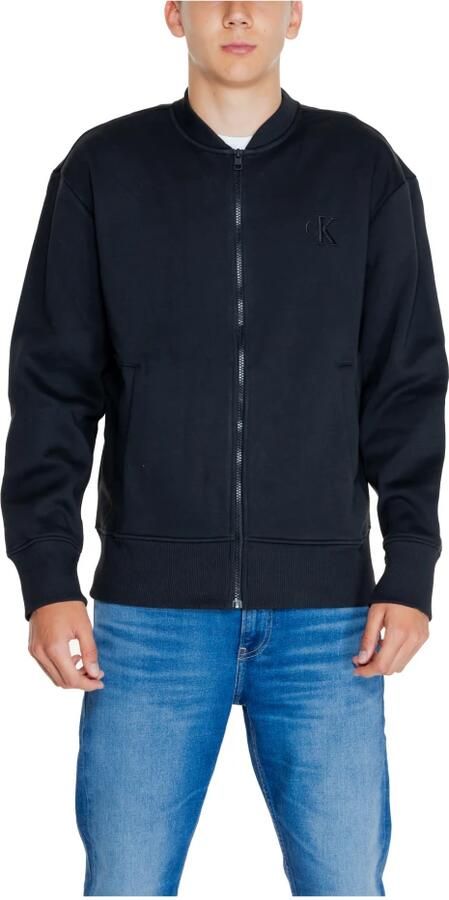 Calvin Klein Jeans Monologo Applique Sweater Herfst Winter Collectie Black Heren - Foto 11