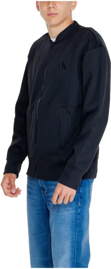 Calvin Klein Jeans Monologo Applique Sweater Herfst Winter Collectie Black Heren - Foto 7