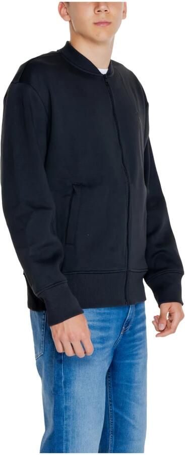 Calvin Klein Jeans Monologo Applique Sweater Herfst Winter Collectie Black Heren - Foto 9