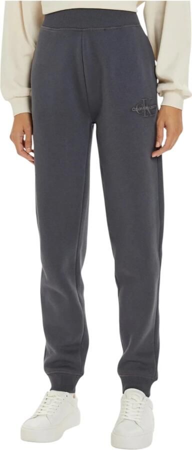Calvin Klein Jeans Monologo Cuffed Jog Dames Sweatpants Gray Dames - Foto 5