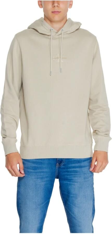 Calvin Klein Jeans Monologo Sweater Herfst Winter Collectie Beige Heren - Foto 7