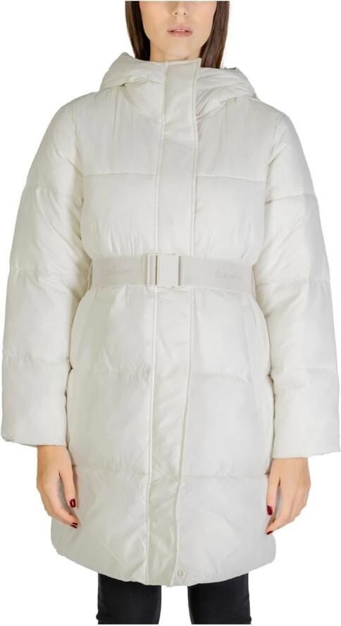 Calvin Klein Jeans Nylonjassen Mantels Herfst Winter Collectie Beige Dames - Foto 5