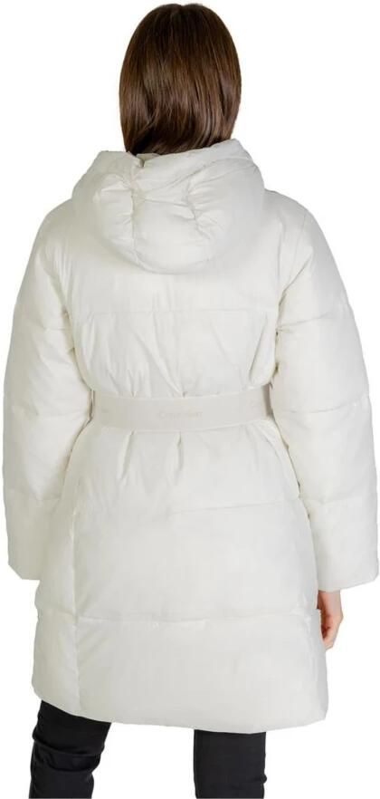 Calvin Klein Jeans Nylonjassen Mantels Herfst Winter Collectie Beige Dames