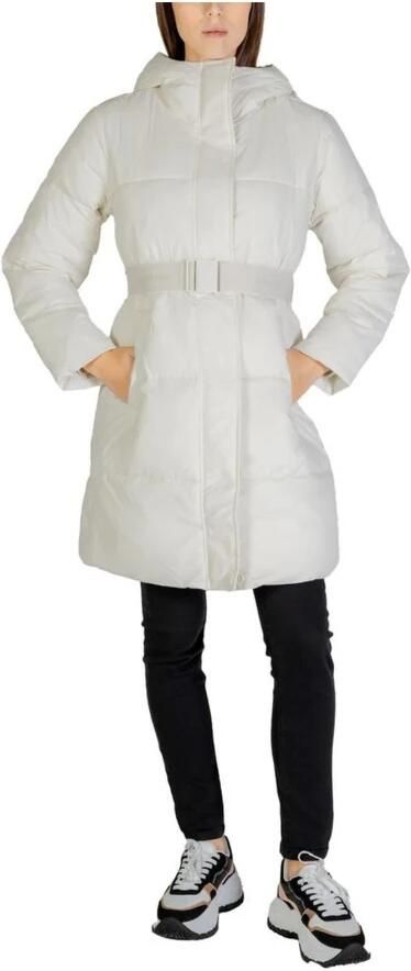 Calvin Klein Jeans Nylonjassen Mantels Herfst Winter Collectie Beige Dames - Foto 2