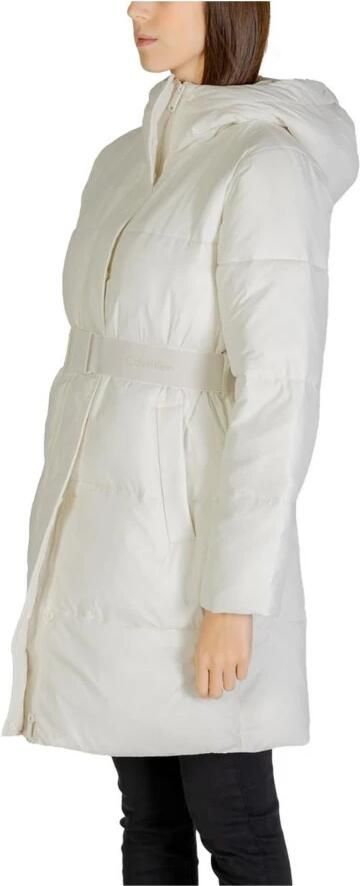 Calvin Klein Jeans Nylonjassen Mantels Herfst Winter Collectie Beige Dames - Foto 4