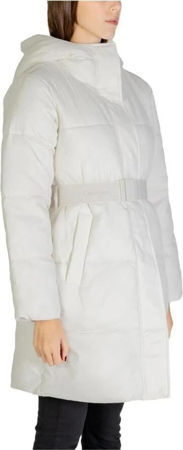 Calvin Klein Jeans Nylonjassen Mantels Herfst Winter Collectie Beige Dames - Foto 3