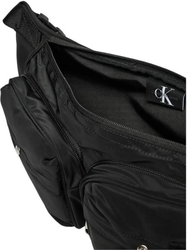 Calvin Klein Jeans Zwarte ritstas met meerdere zakken Black Heren - Foto 5