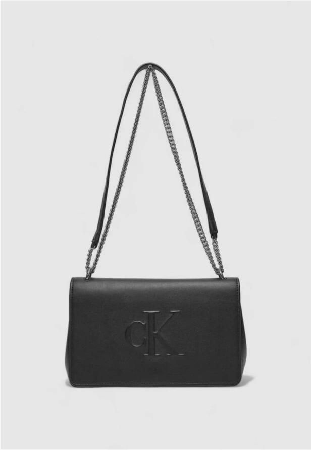 Calvin Klein Jeans Gesculpteerde Flap Tas Herfst Winter Collectie Black Dames - Foto 2
