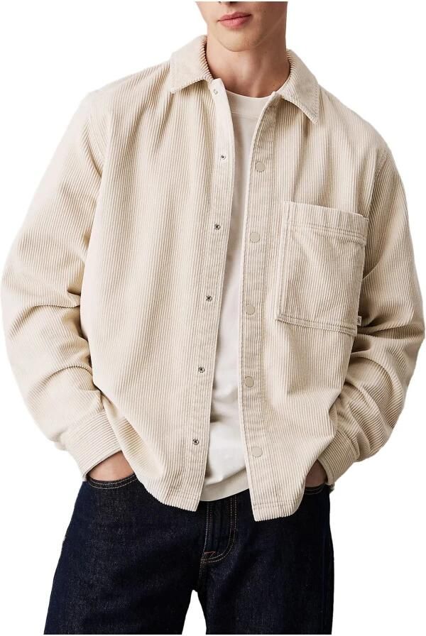Calvin Klein Beige Corduroy Overshirt Casual Stijl Beige Heren - Foto 9
