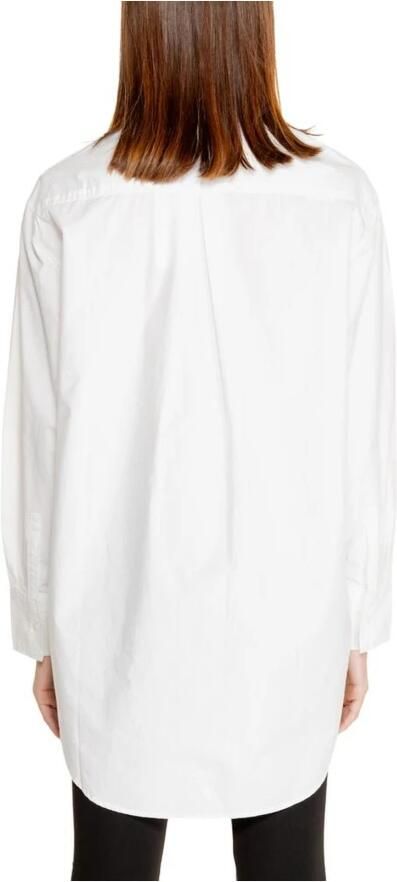Calvin Klein Katoenen Utility Blouse Herfst Winter Collectie White Dames - Foto 4
