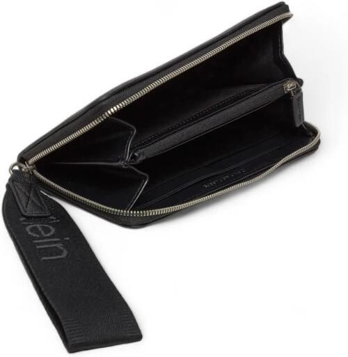 Calvin Klein Jeans Zwarte polyethyleen portemonnee Dames herfst winter collectie Black Dames