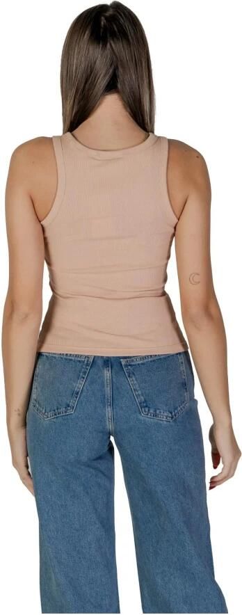 Calvin Klein Jeans Roze Geribbelde Tanktop voor Vrouwen Pink Dames - Foto 2