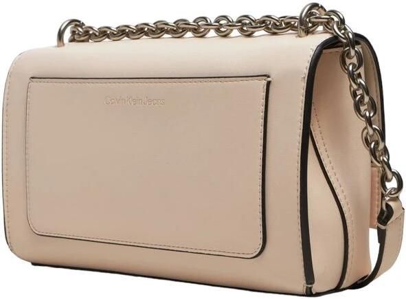 Calvin Klein Jeans Roze Faux Leren Schoudertas Met Kliksluiting Pink Dames - Foto 2