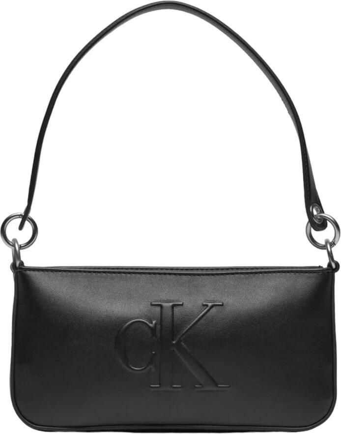 Calvin Klein Jeans Zwarte Polyethyleen Handtas Dames Tassencollectie Black Dames - Foto 5