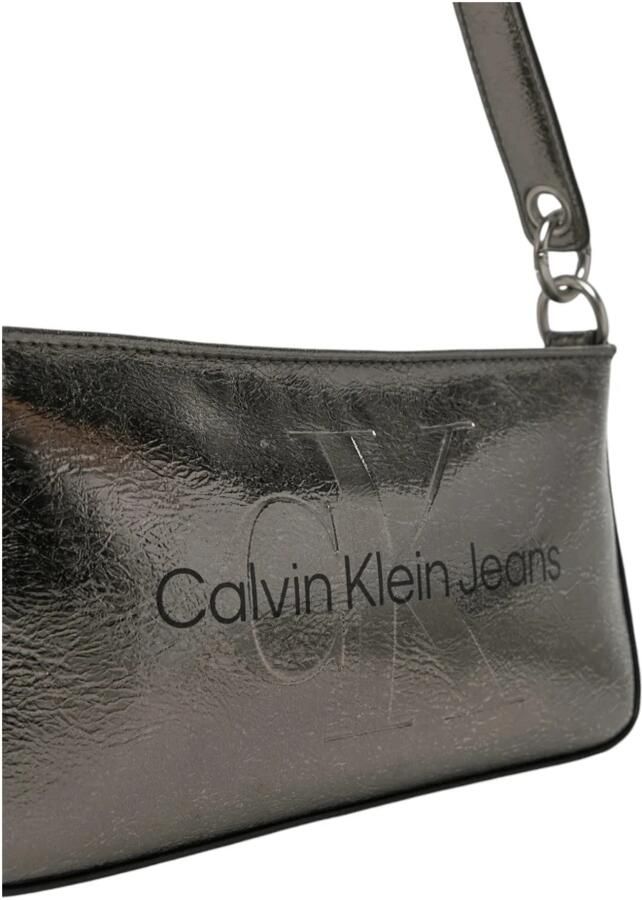 Calvin Klein Jeans Stijlvolle Polyethyleen Handtas Dames Collectie Gray Dames - Foto 2