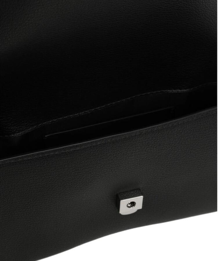 Calvin Klein Zwarte Polyurethaan Handtas Elegant Ontwerp Vrouwen Black Dames