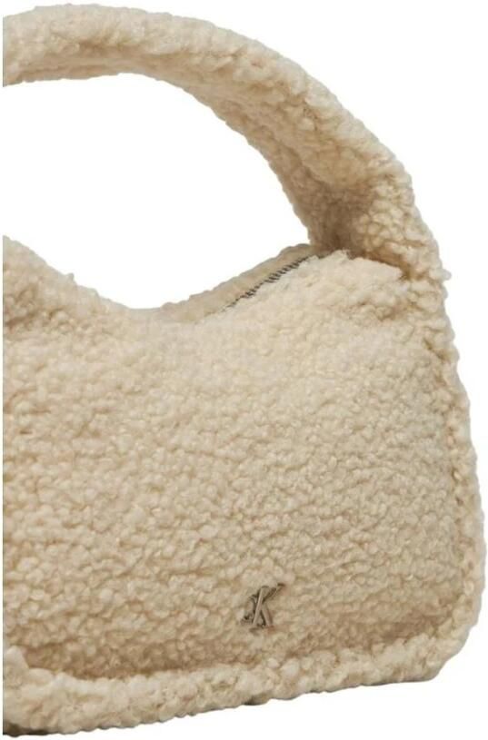 Calvin Klein Jeans Sherpa Mini Zip Eco-Vriendelijke Handtas Beige Dames - Foto 4