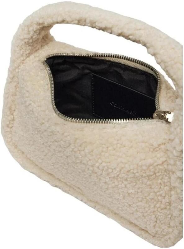 Calvin Klein Jeans Sherpa Mini Zip Eco-Vriendelijke Handtas Beige Dames - Foto 3