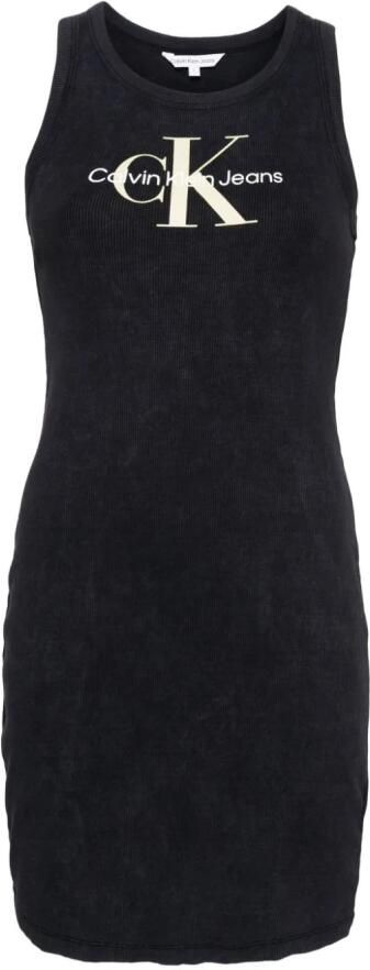Calvin Klein Jeans Korte Jurk Lente Zomer Collectie Black Dames - Foto 6