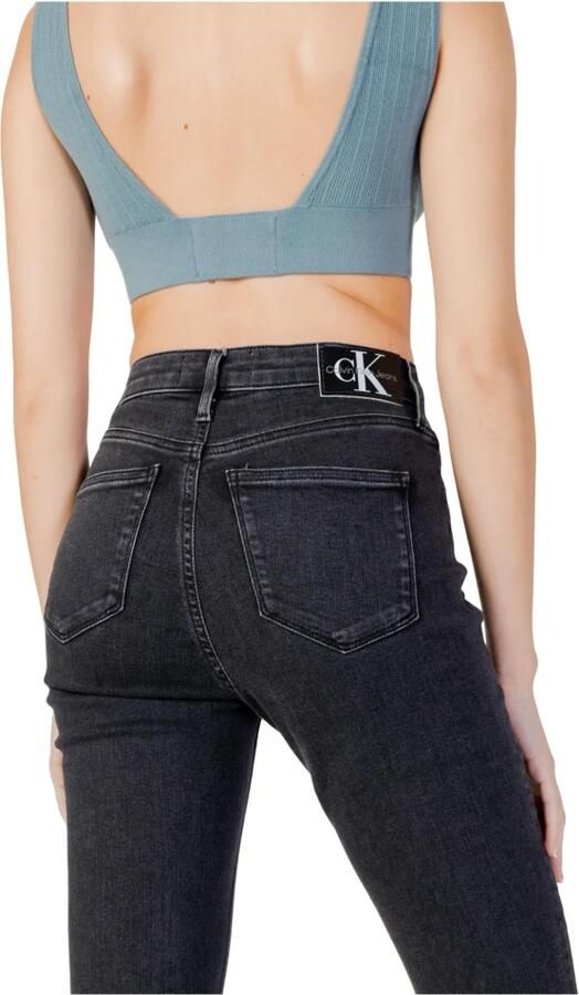 Calvin Klein Skinny fit jeans High rise skinny in zwarte wassing - Foto 8