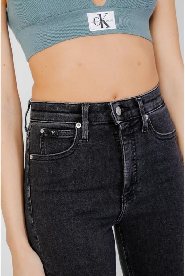 Calvin Klein Skinny fit jeans High rise skinny in zwarte wassing - Foto 4