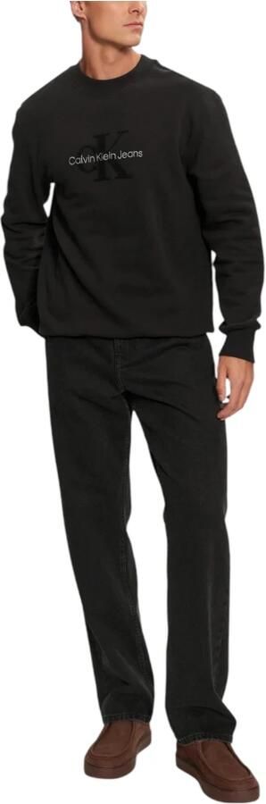 Calvin Klein Jeans Stijlvolle bedrukte katoenen sweatshirt Black Heren - Foto 4