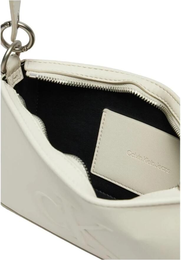 Calvin Klein Jeans Stijlvolle Beige Polyurethaan Dameshandtas Beige Dames