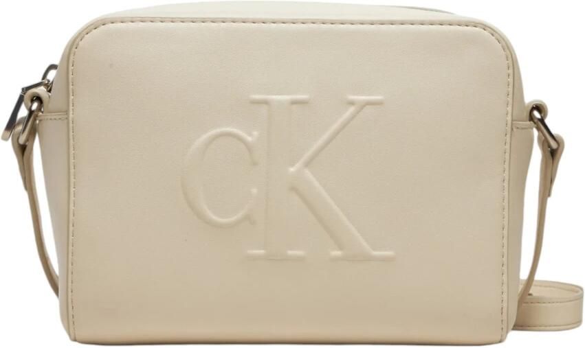 Calvin Klein Jeans Crème Faux Leren Handtas Dames Collectie Beige Dames - Foto 5